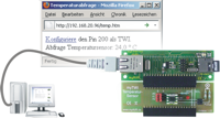myEthernet mit myTWI Temperatursensor